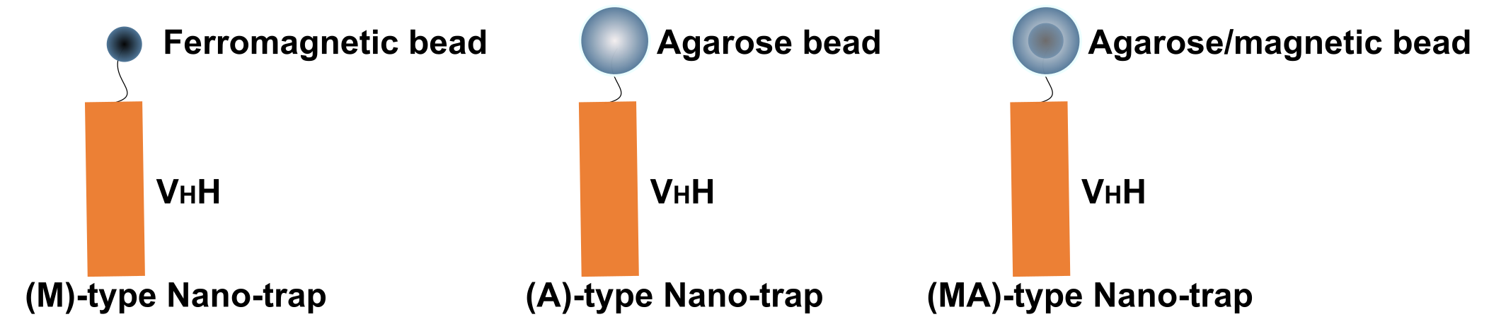 Trois formes de Nano-Catcher