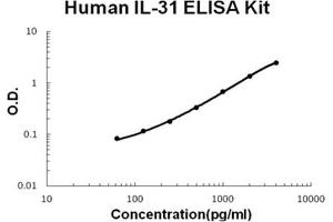 Human IL-31 PicoKine ELISA Kit standard curve (IL-31 Kit ELISA)