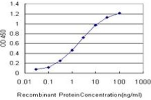 Detection limit for recombinant GST tagged EPB41 is approximately 0.