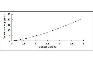 Typical standard curve (Anoctamin 6 Kit ELISA)