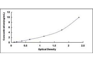 Typical standard curve (BST2 Kit ELISA)