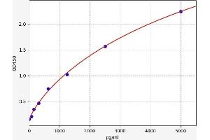 Typical standard curve (CCL18 Kit ELISA)
