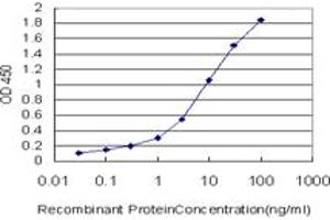 Detection limit for recombinant GST tagged STX6 is approximately 0.