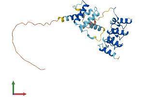 AlphaFold protein structure predicition of Human Recombinant ACBD6 Protein, UniprotID Q9BR61
