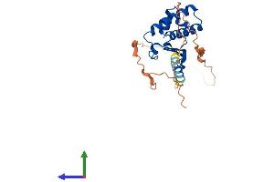 AlphaFold protein structure predicition of Human Recombinant BTG3 Protein, UniprotID Q14201