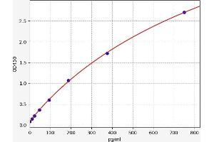 Typical standard curve