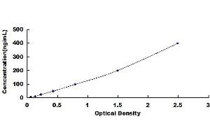 Typical standard curve (LMW Kininogen Kit ELISA)