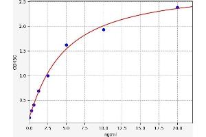 Typical standard curve