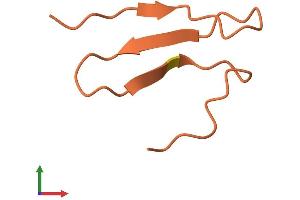 AlphaFold protein structure predicition of Human Recombinant KRTAP20-3 Protein, UniprotID Q3LI60