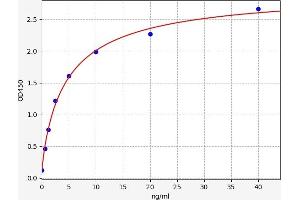 Typical standard curve (CAPNL1 Kit ELISA)