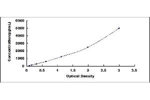 Typical standard curve (CD80 Kit ELISA)