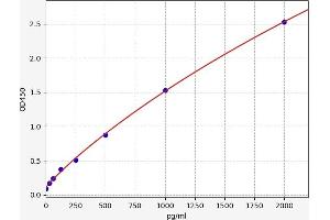 Typical standard curve (ZFP36 Kit ELISA)