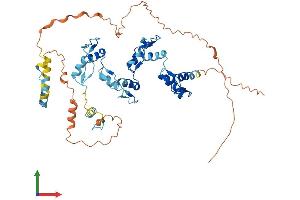 AlphaFold protein structure predicition of Human Recombinant ZNF669 Protein, UniprotID Q96BR6