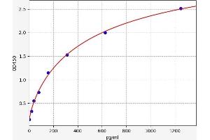 Typical standard curve (Cx40/GJA5 Kit ELISA)