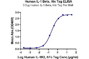 Immobilized Human IL-1 Beta, His Tag at 5 μg/mL (100 μL/Well) on the plate.