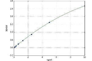 A typical standard curve (PTMA Kit ELISA)