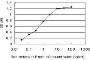 Detection limit for recombinant GST tagged BLK is approximately 0.