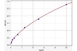Typical standard curve