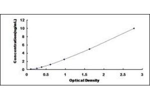 Typical standard curve (FBLIM1 Kit ELISA)