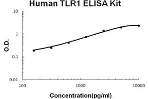 Human TLR1 Accusignal ELISA Kit Human TLR1 AccuSignal ELISA Kit standard curve. (TLR1 Kit ELISA)