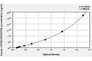 Typical standard curve (CSTB Kit ELISA)