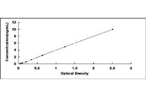 Typical standard curve (YWHAE Kit ELISA)
