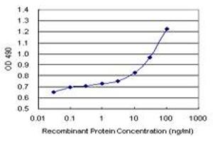 Sandwich ELISA detection sensitivity ranging from 3 ng/mL to 100 ng/mL. (MUC1 (Humain) Matched Antibody Pair)