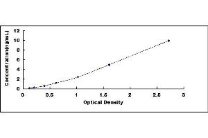 Typical standard curve