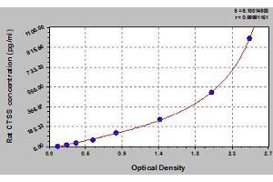 Typical standard curve (Cathepsin S Kit ELISA)