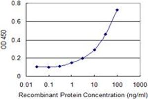 Detection limit for recombinant GST tagged HHLA3 is 0. (HHLA3 anticorps  (AA 1-53))