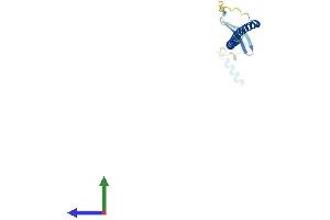 AlphaFold protein structure predicition of Human Recombinant STMN2 Protein, UniprotID Q93045