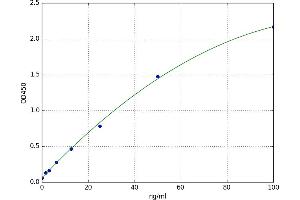 A typical standard curve
