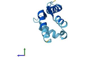 AlphaFold protein structure predicition of Mouse Recombinant S100a6 Protein, UniprotID P14069
