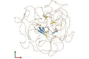 AlphaFold protein structure predicition of Mouse Recombinant Kiaa0232 Protein, UniprotID Q80U59