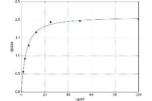 A typical standard curve (Anti-C1q Kit ELISA)