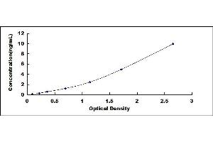 Typical standard curve (PGAM5 Kit ELISA)