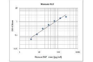 Human EGF Standard Curve (EGF Kit ELISA)