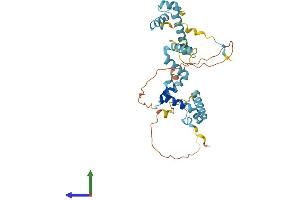 AlphaFold protein structure predicition of Human Recombinant SNAPC2 Protein, UniprotID Q13487
