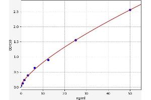 Typical standard curve (Hepsin Kit ELISA)