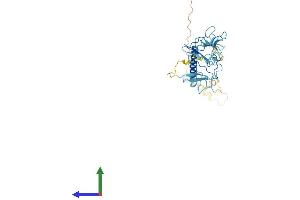 AlphaFold protein structure predicition of Human Recombinant SGCB Protein, UniprotID Q16585