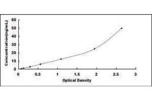 Typical standard curve (Complement Factor B Kit ELISA)
