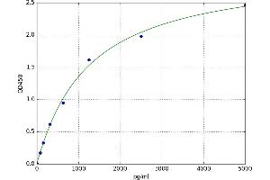A typical standard curve (CSNK2A2 Kit ELISA)
