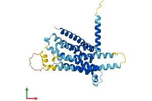 AlphaFold protein structure predicition of Human Recombinant TAS2R9 Protein, UniprotID Q9NYW1
