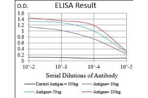 Black line: Control Antigen (100 ng), Purple line: Antigen(10 ng), Blue line: Antigen (50 ng), Red line: Antigen (100 ng),