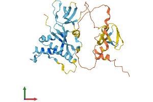 AlphaFold protein structure predicition of Mouse Recombinant Noxo1 Protein, UniprotID Q8VCM2