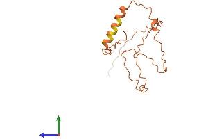 AlphaFold protein structure predicition of Human Recombinant CT62 Protein, UniprotID P0C5K7