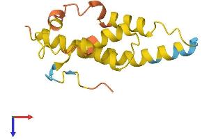 AlphaFold protein structure predicition of Human Recombinant TOR1AIP2 Protein, UniprotID Q9H496
