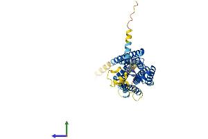AlphaFold protein structure predicition of Mouse Recombinant Gpr85 Protein, UniprotID P60894