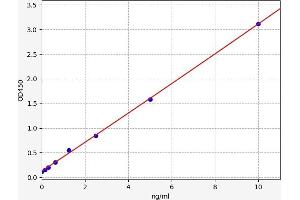 Typical standard curve