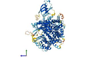 AlphaFold protein structure predicition of Mouse Recombinant Pik3cb Protein, UniprotID Q8BTI9